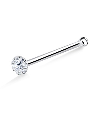 Round Bone Nose Stud Silver NSKD-634